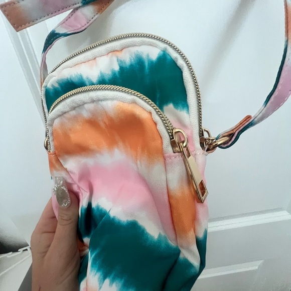 5/$25 Cato Pink, Orange, and Green Mini Crossbody Bag - Picture 7 of 7